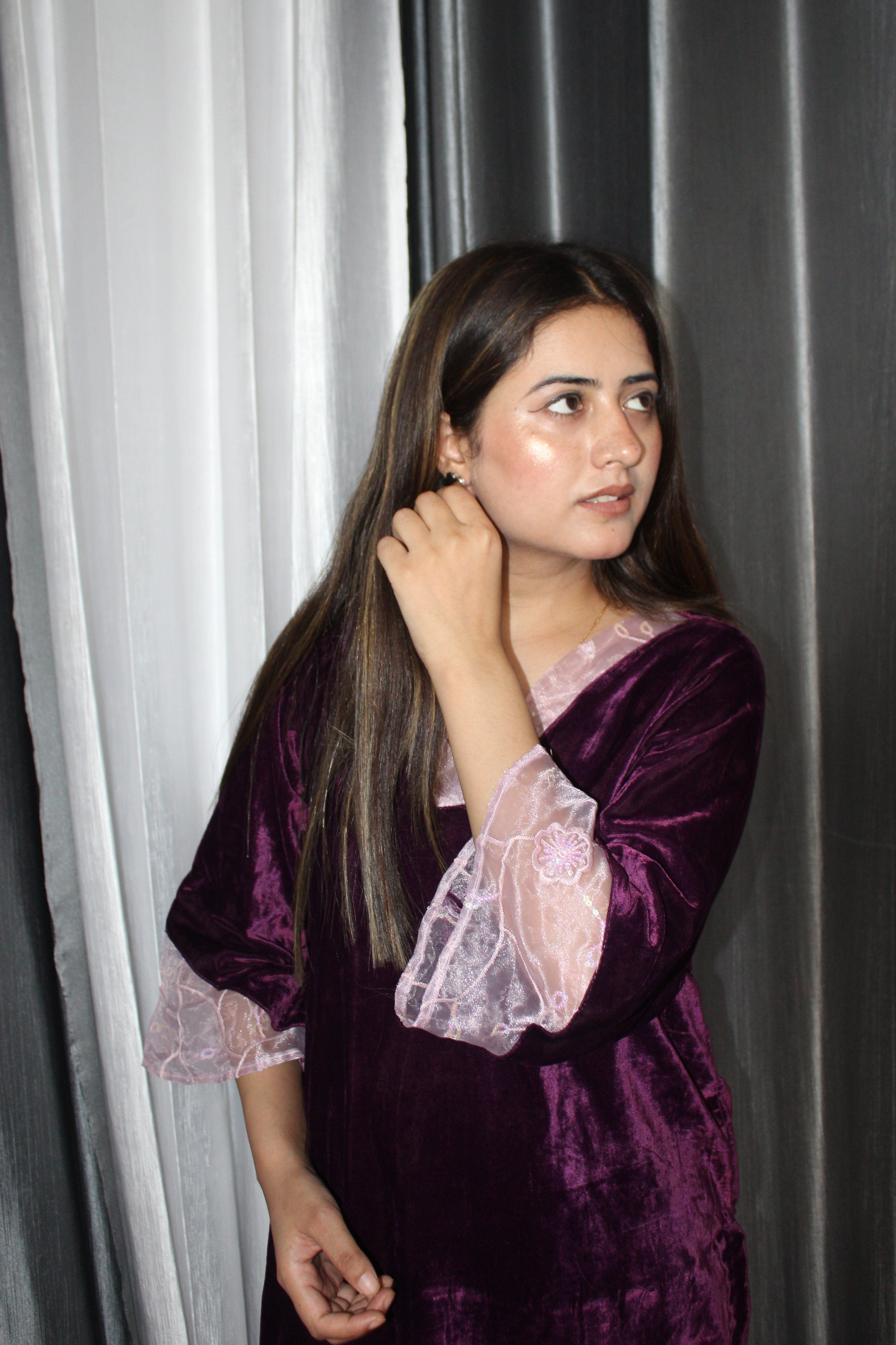 Aalaya Velvet Festive Set