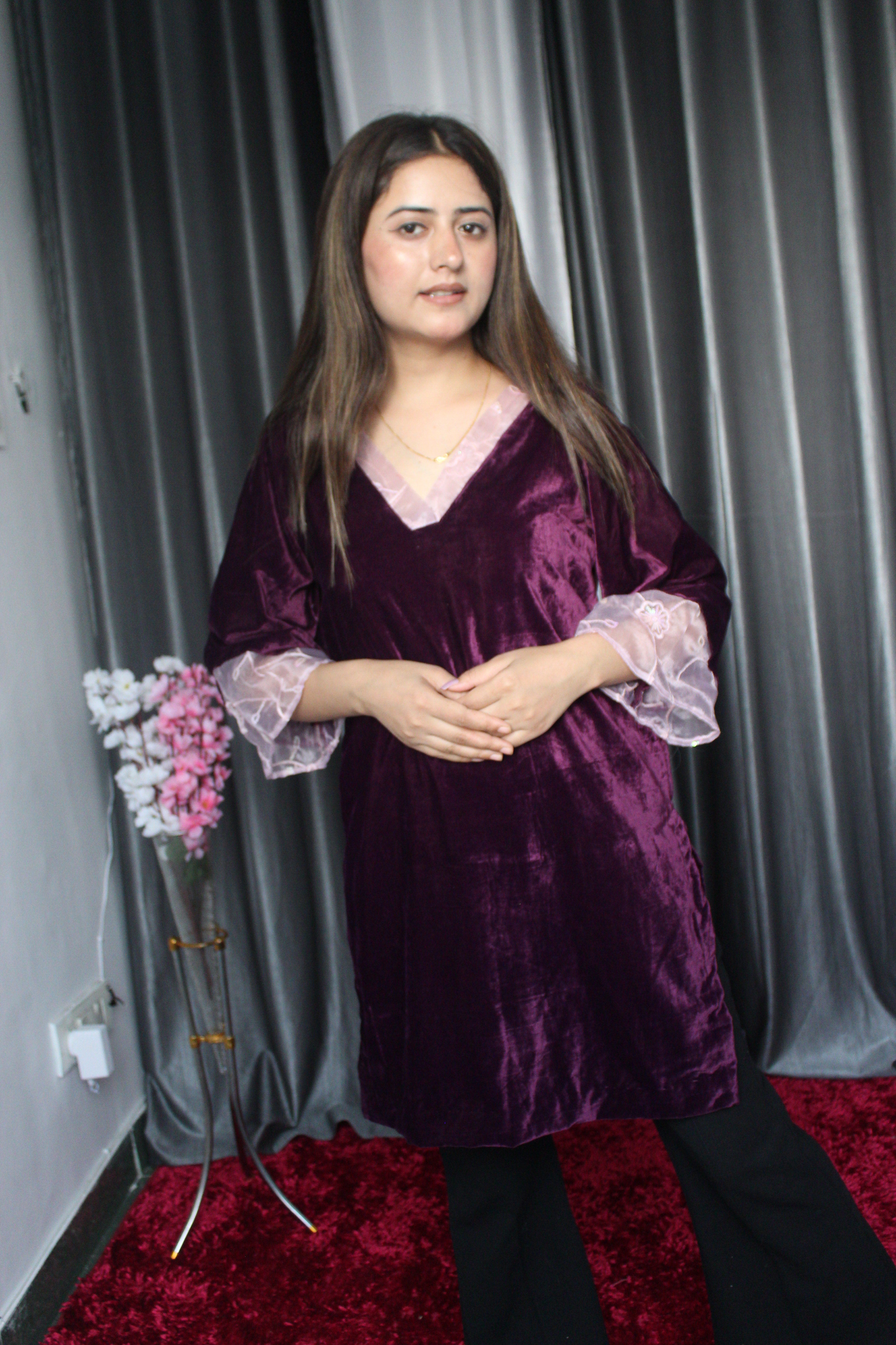 Aalaya Velvet Festive Set