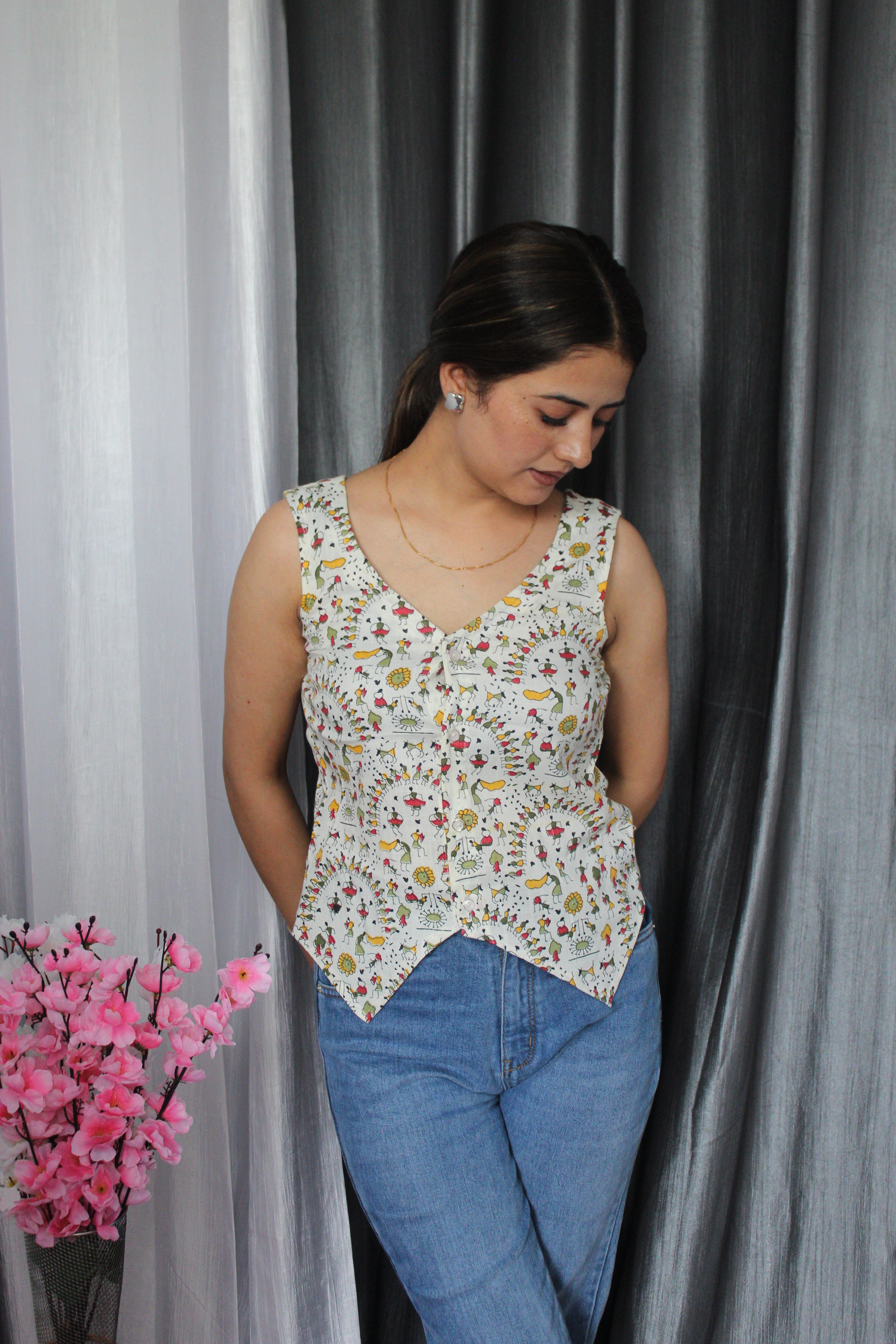 Summer Breezy Basket Top