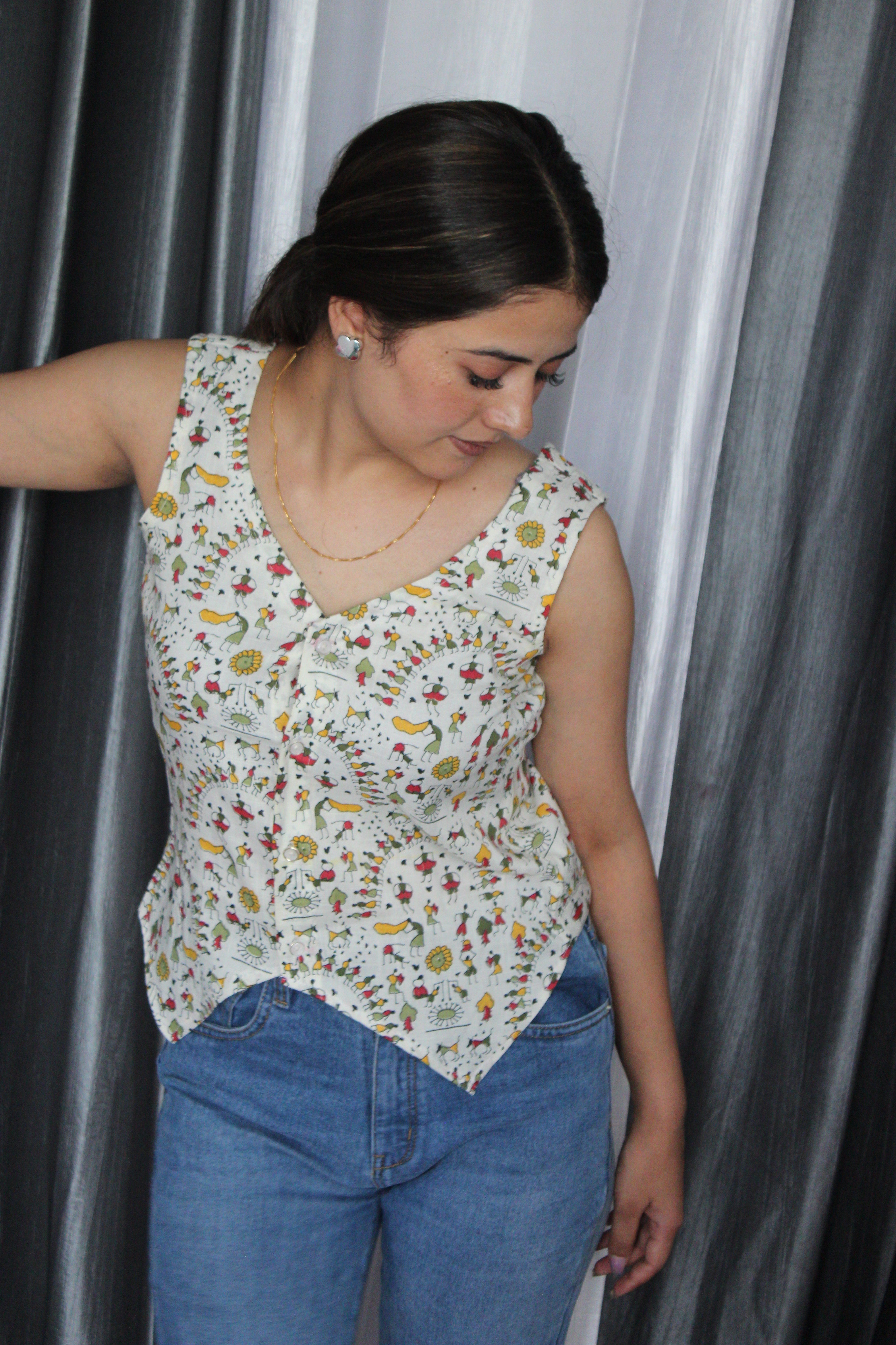 Summer Breezy Basket Top