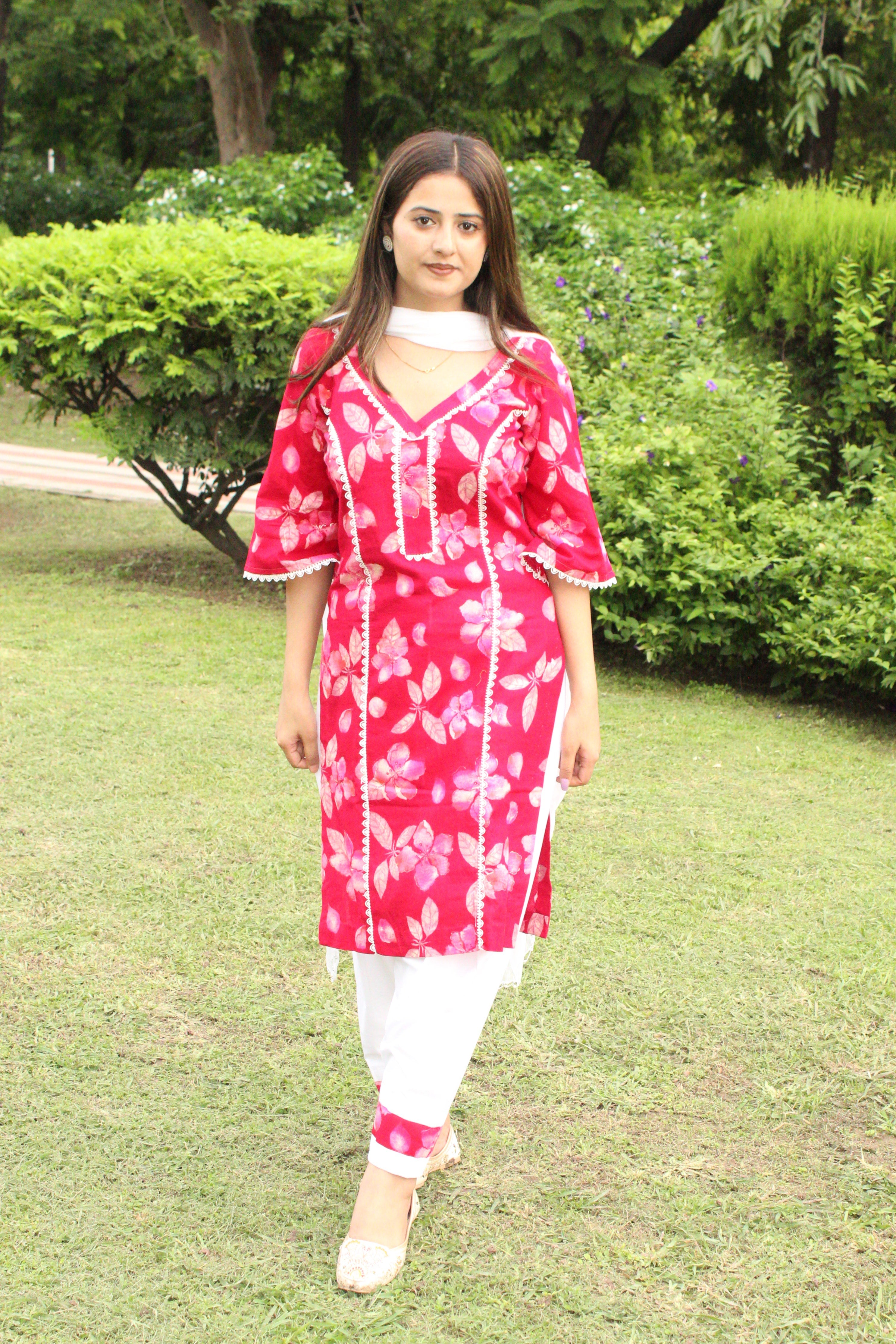 Lace Bloom Suit & Comfort Set