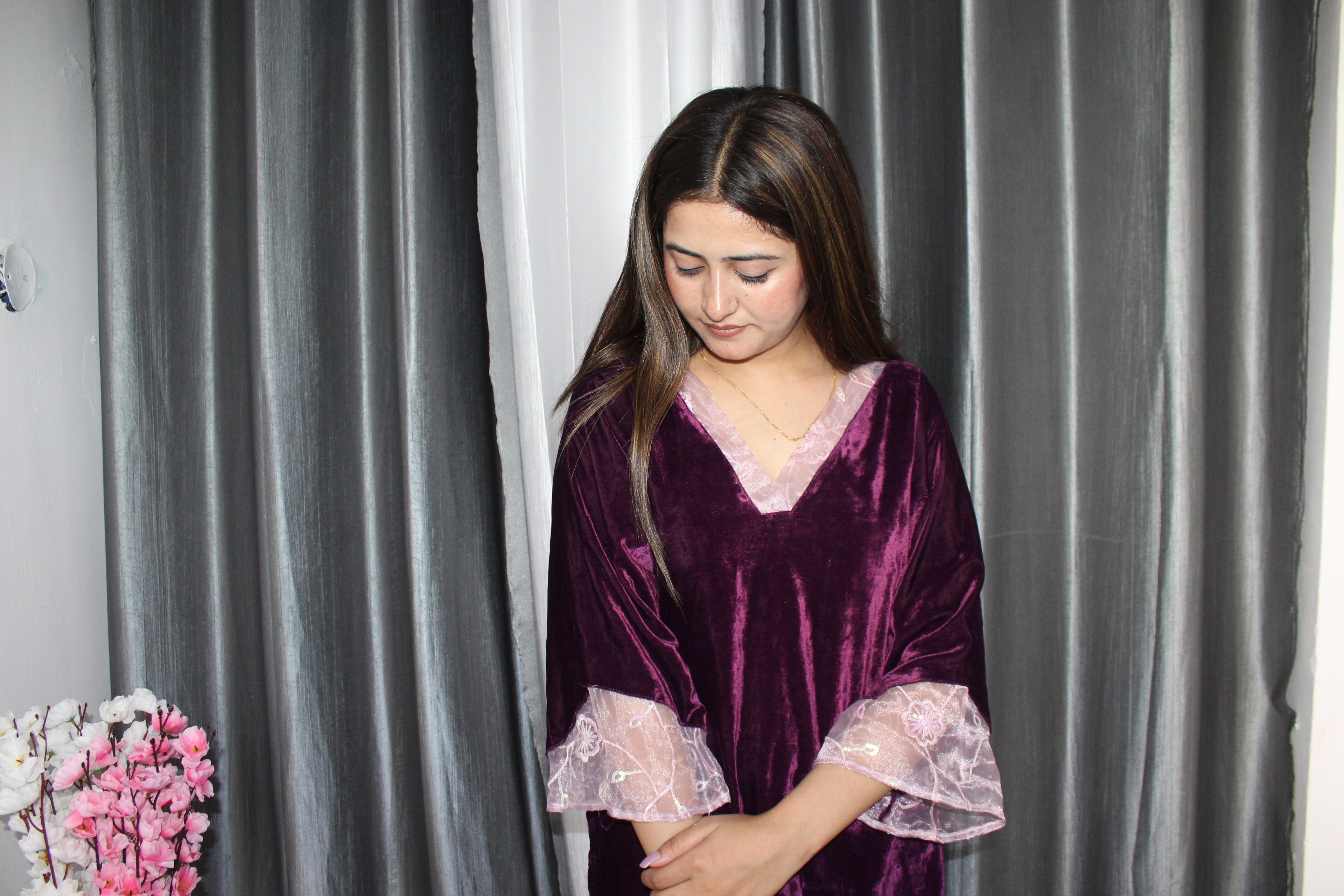 Aalaya Velvet Festive Set