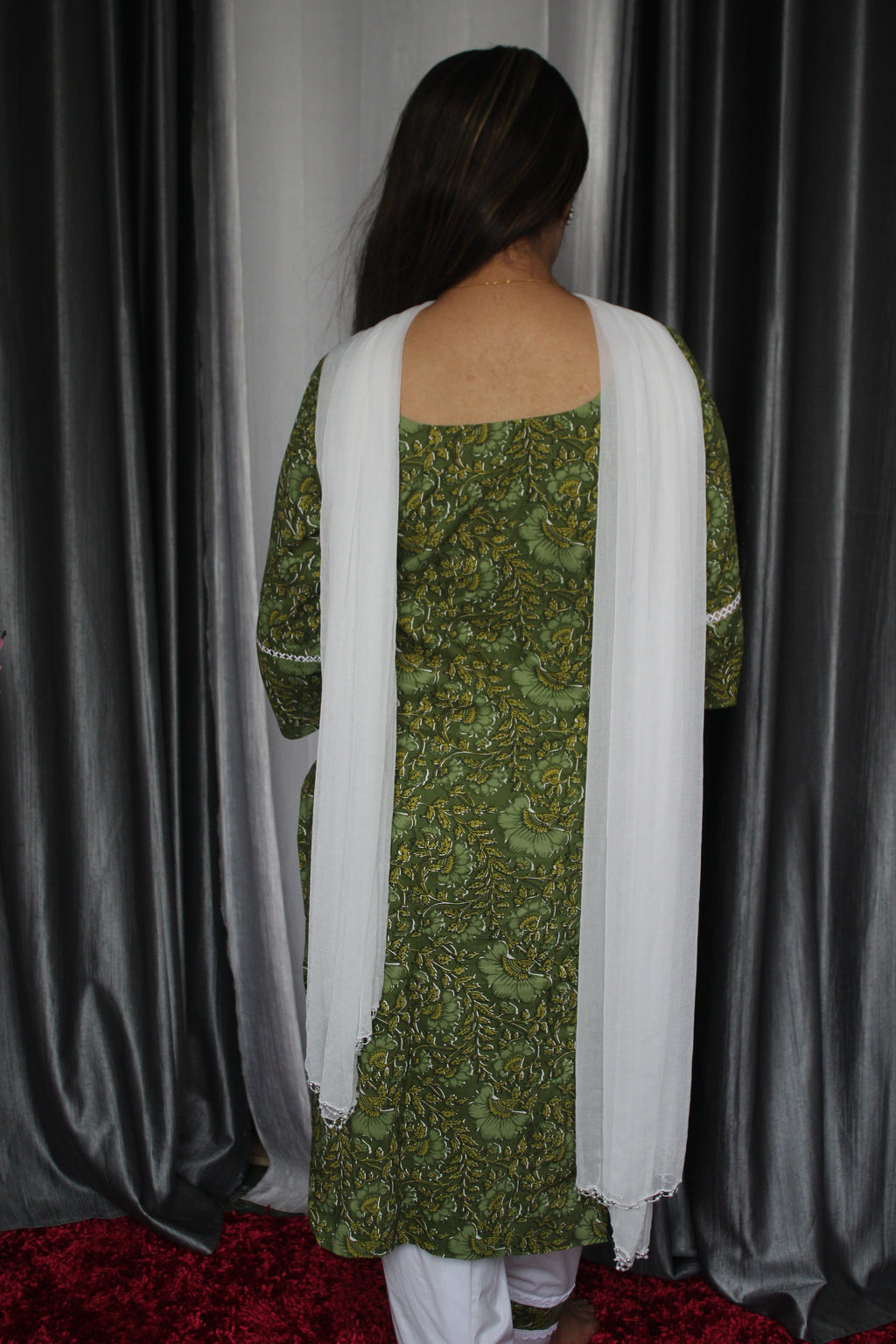 Cotton Breeze Semi salwar Set with dupatta